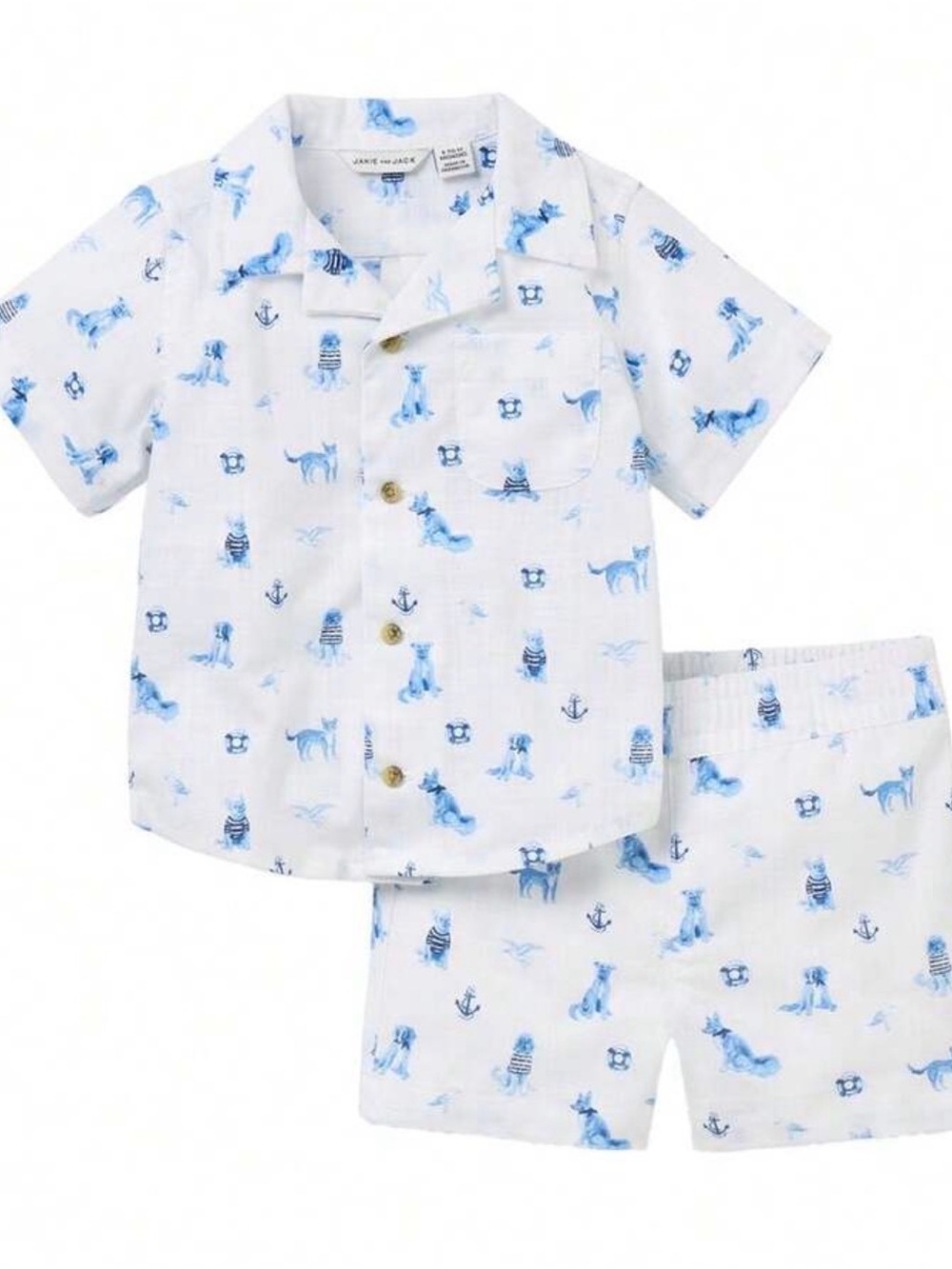 Janie&Jack Cabana Dog Linen Set